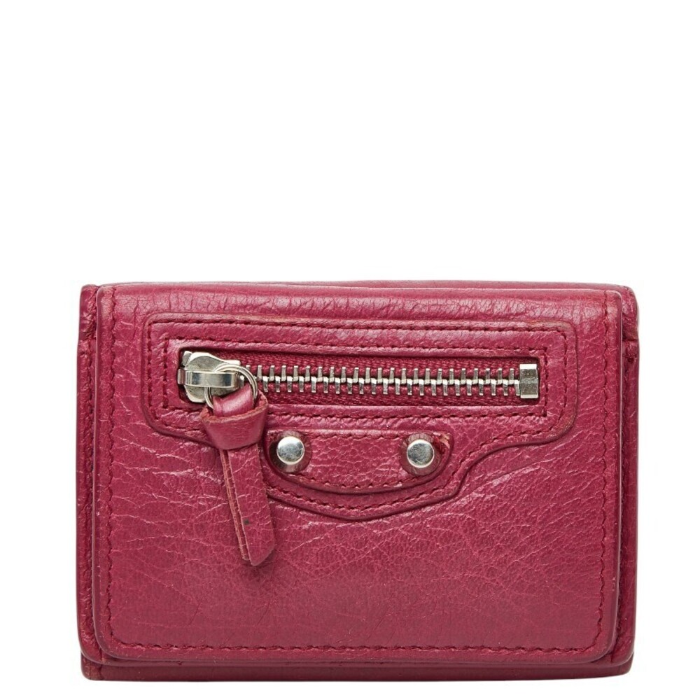 Balenciaga Wallet Tri fold Pink Leather